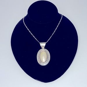 Sterling Silver Sam Piaso MOP Vintage Necklace